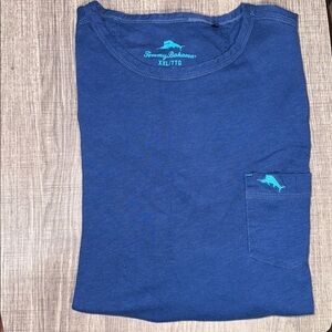 Tommy Bahama Classic Blue Short Sleeve Tee Size- XXL